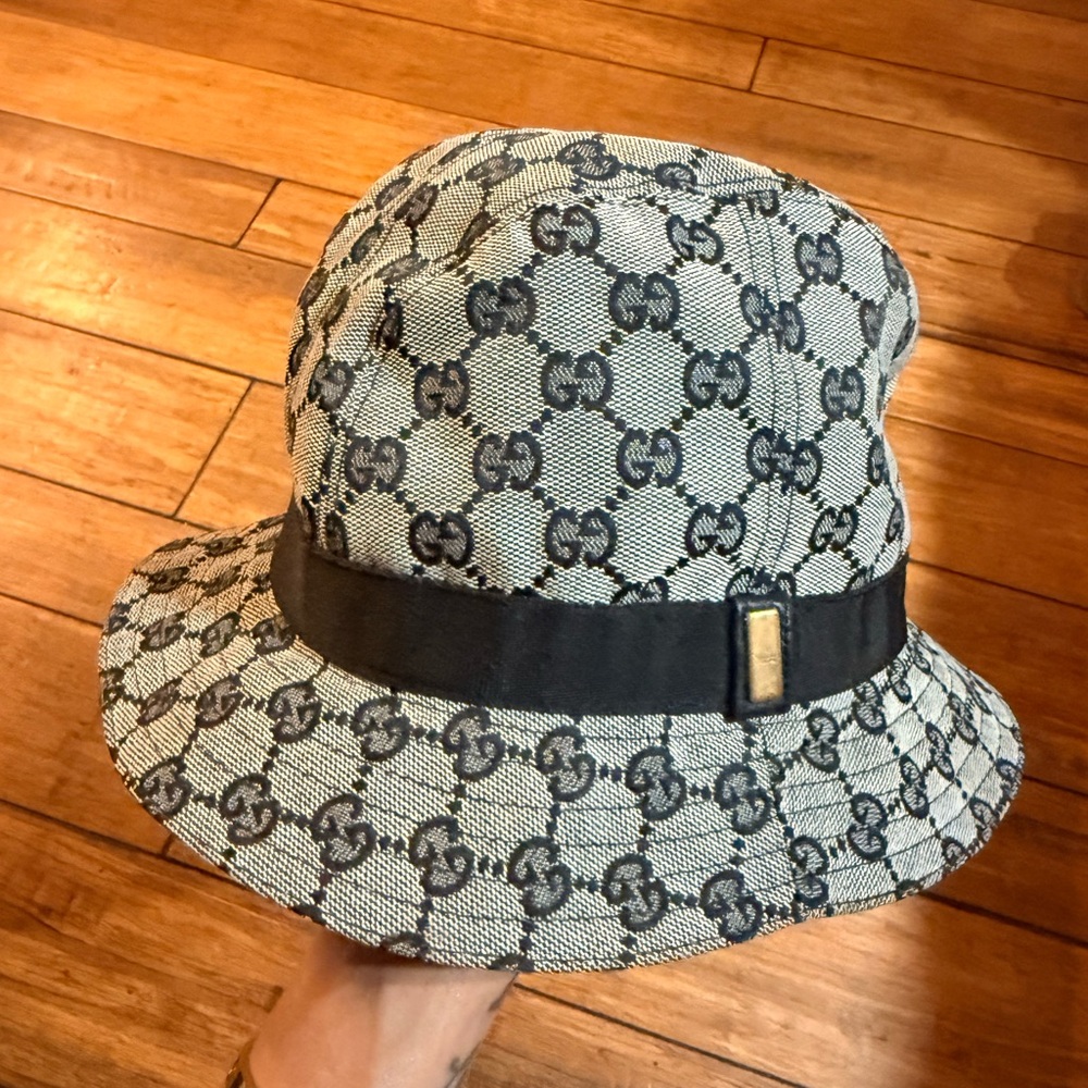 Authentic Vintage Gucci Monogram Bucket Hat